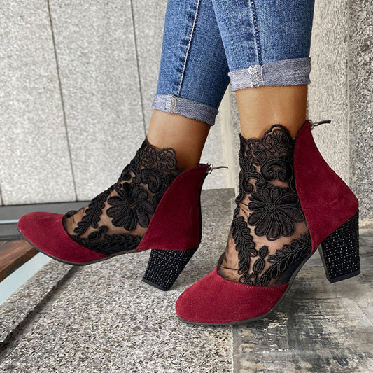 Evelyn | Zapatos de Tacón Con Encaje