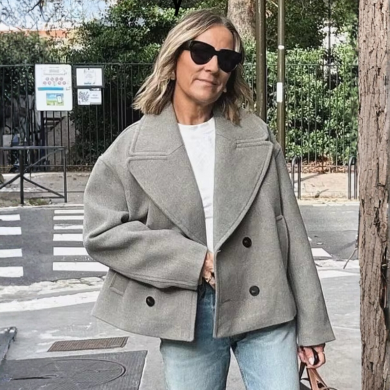 Coat Verona | Blazer de Lana con Solapa Grande