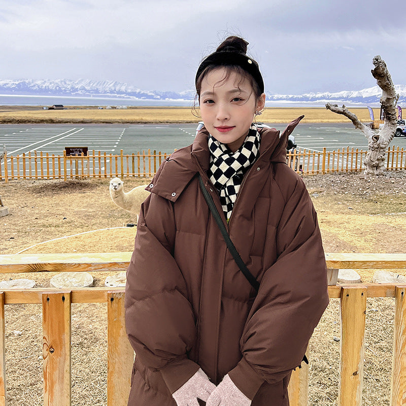 Granty | Abrigo Largo con Capucha y Acolchado